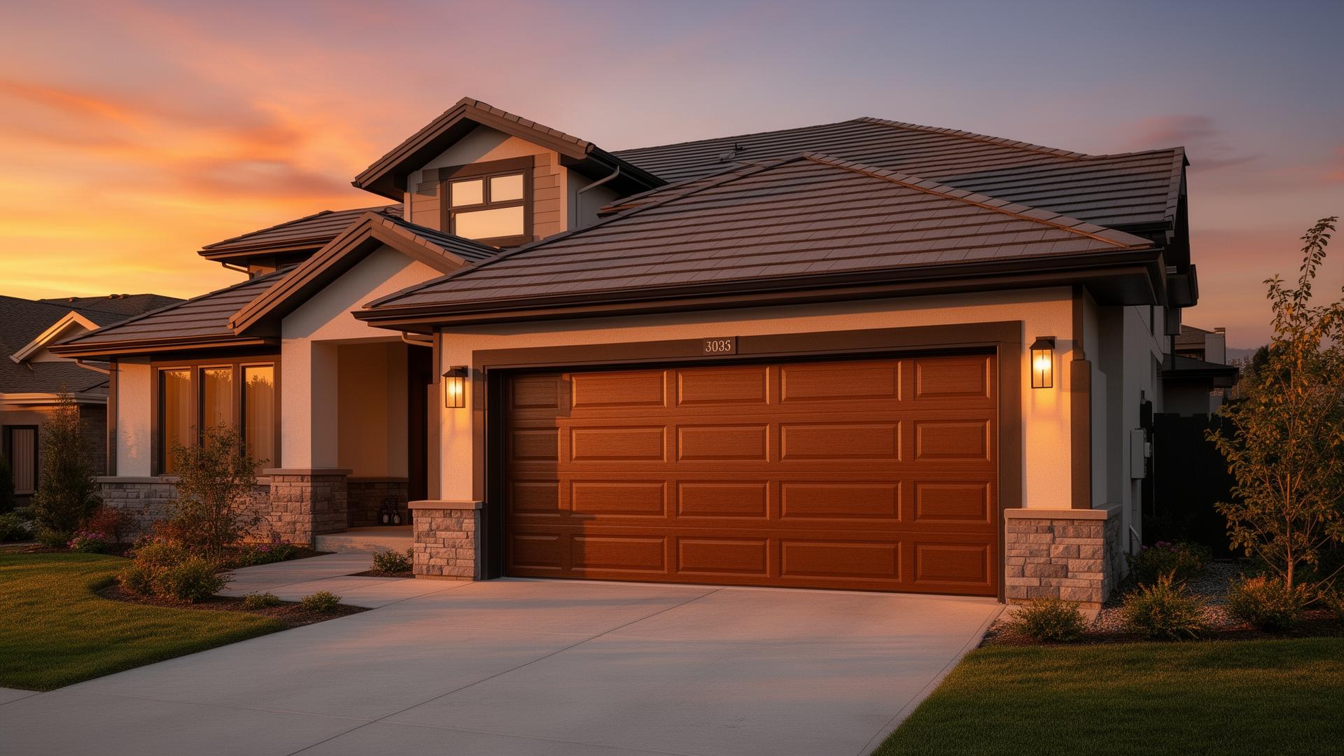 Beautiful home with premium fiberglass garage door in Charlton MA